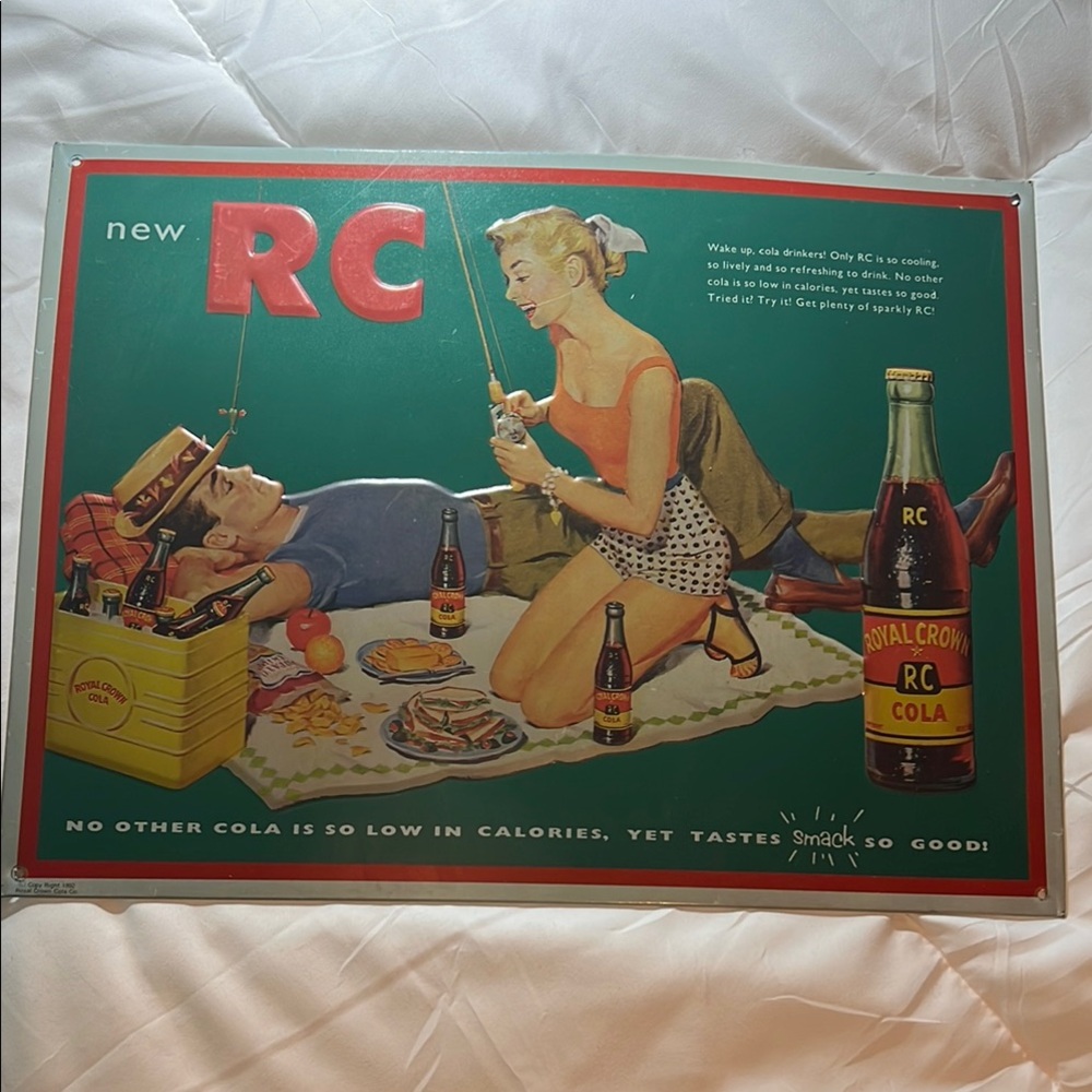 Vintage RC Cola Advertising Sign